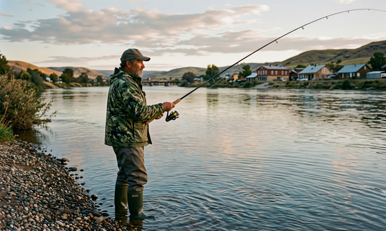 Fishing on the river